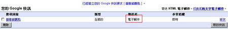 預設為E-mail Alert