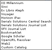 LibX 支援的opac及資料庫