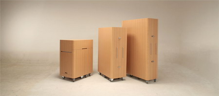 展開前的家具